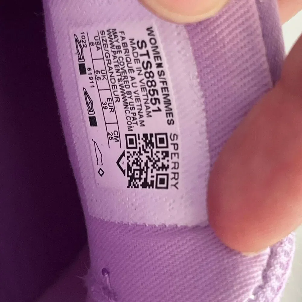 Sperry Women's Purple Pier Wave Top Sider Slip-On Sneaker Boat Shoes Size 8‎